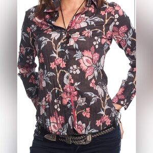 Floral Button-Up Women's Top